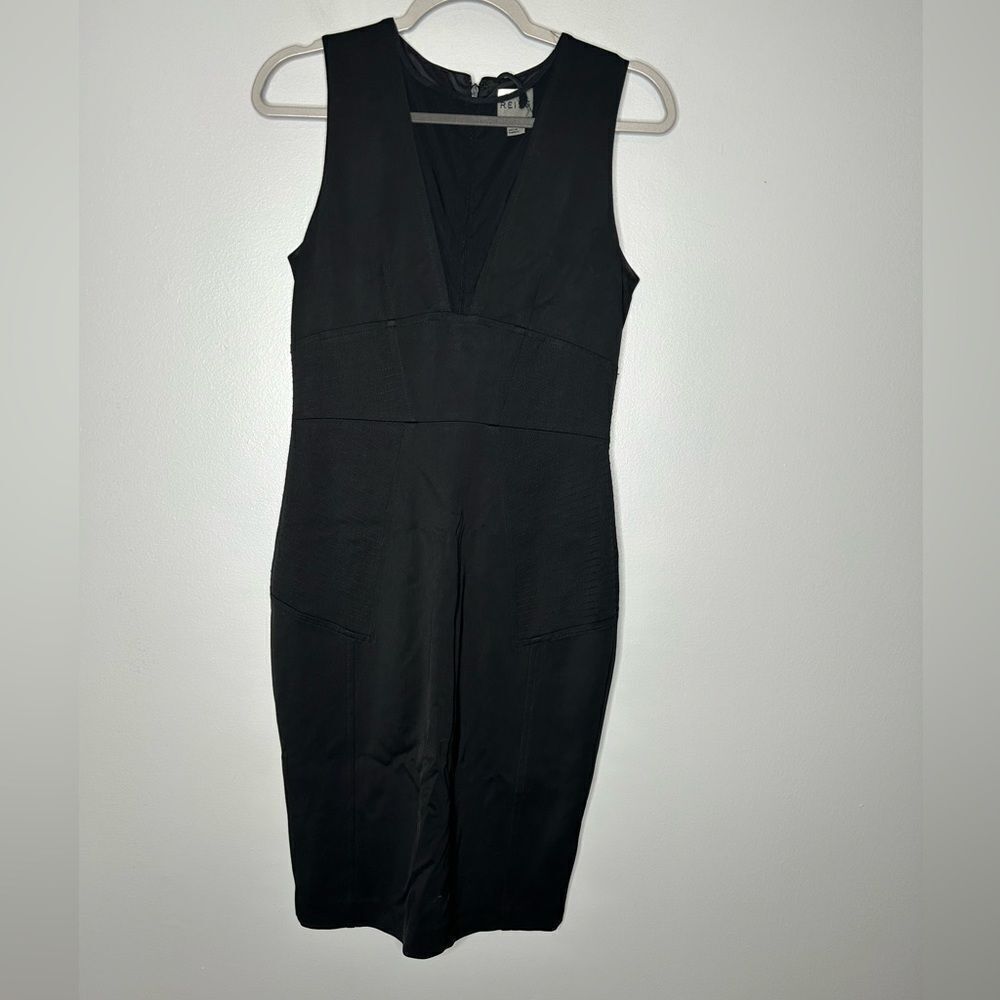 REISS Brightwell Sheer Paneled Dress NWT - Picture 3 of 6